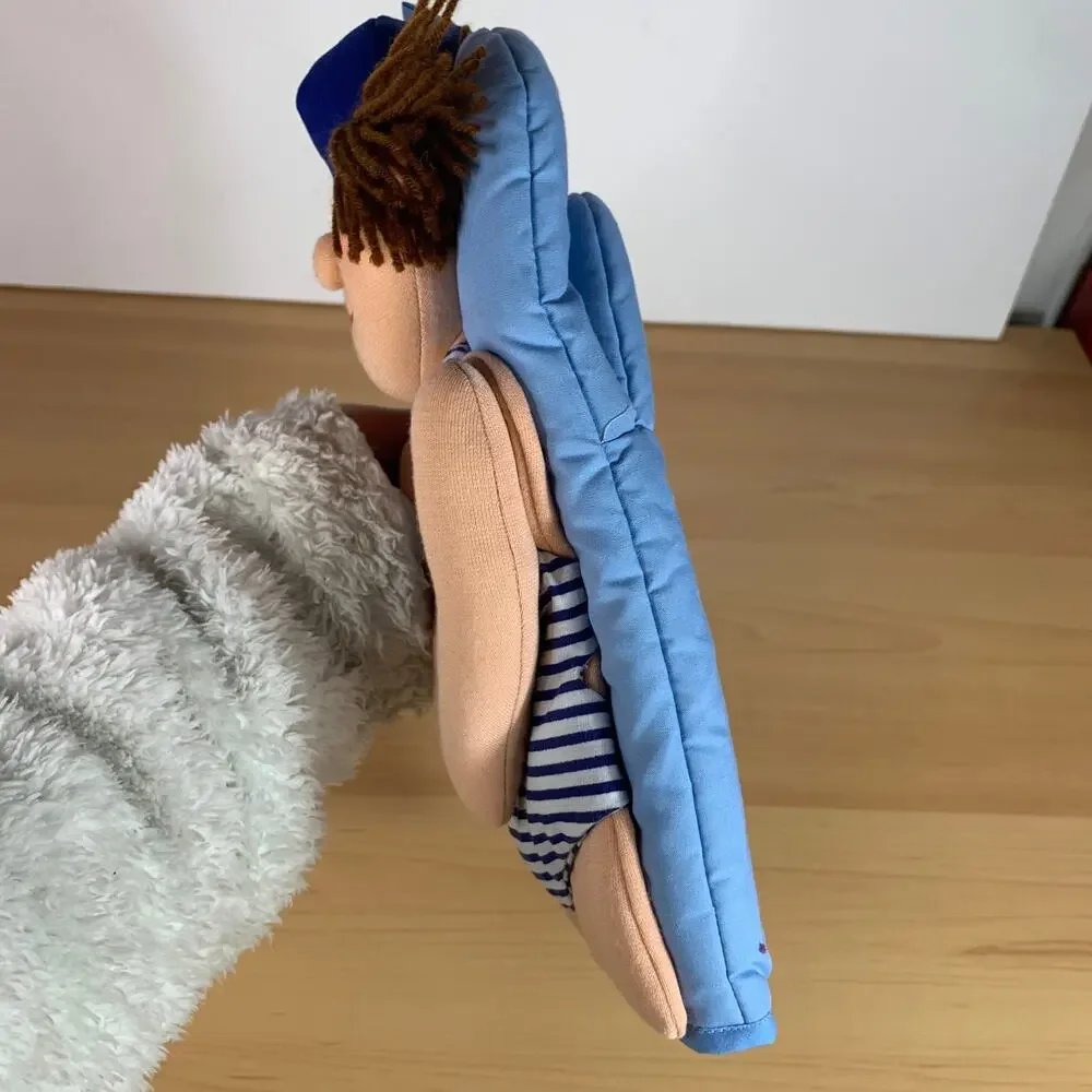 Cute Swimming Suit Doll Oven Mitt Blue Color